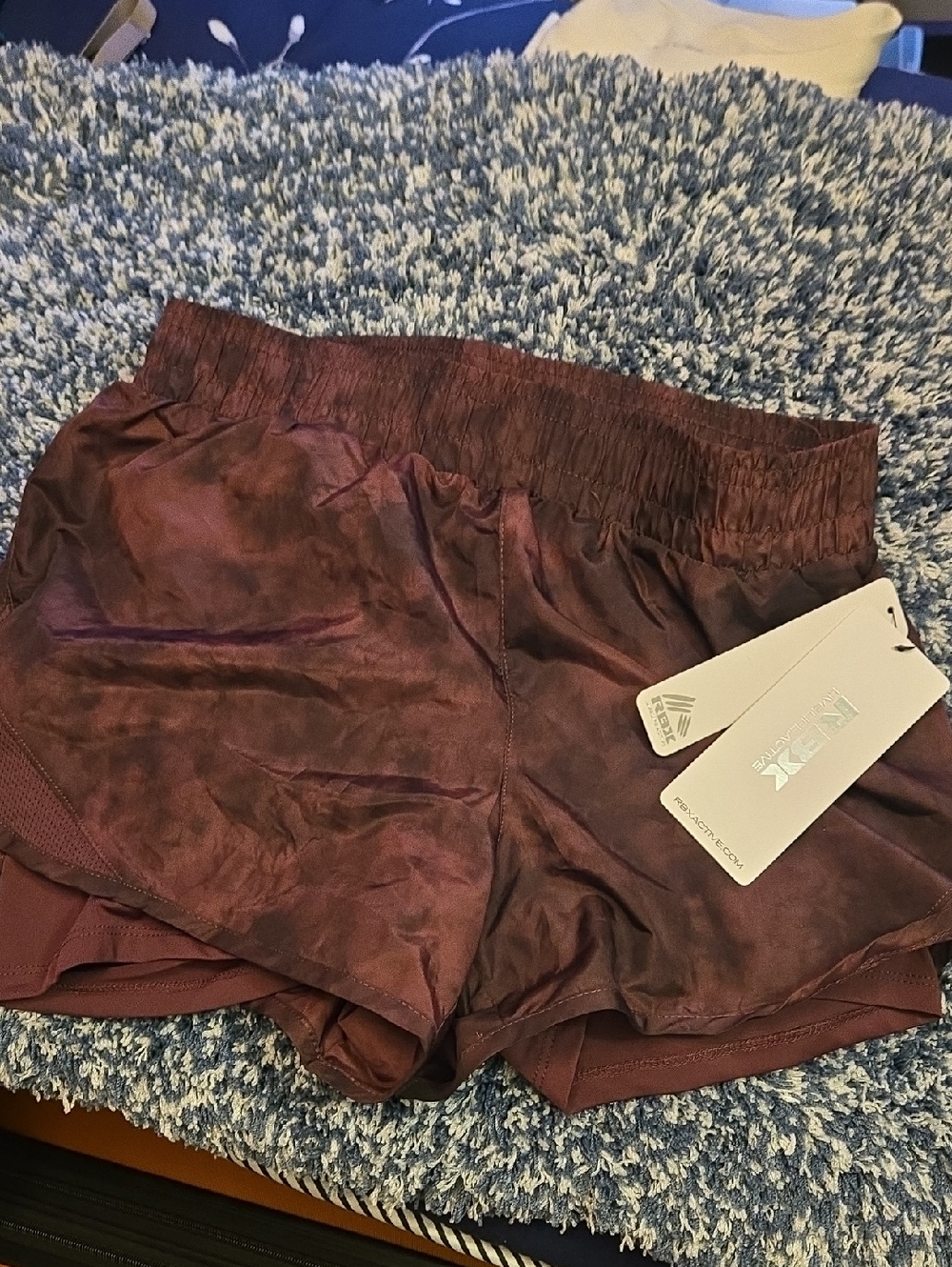 RBX Women's Maroon Athletic Shorts - Lightweight Stretch